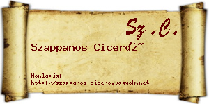 Szappanos Ciceró névjegykártya